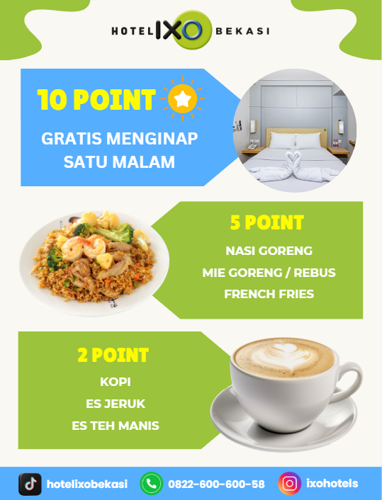 Rahasia Nikmati Gratis Menginap & Makan Lezat Hanya dengan Poin di Hotel IXO!